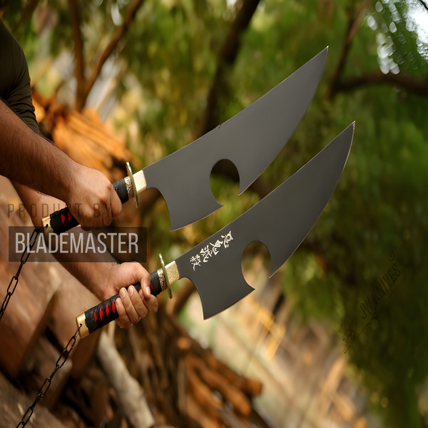 Dual-Anime-Blades,-Handcrafted-Cosplay-Swords,-Authentic-Japanese-Samurai-Weapon,-High-Carbon-Steel-Full-Tang,-Ideal-Men's-Gift,-Anime-Training-Sword-in-USA (3)
