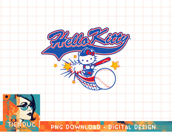 Hello Kitty Home Run Baseball Softball Tee Shirt.pngHello Kitty Home Run  Baseball Softball Tee Shirt copy png