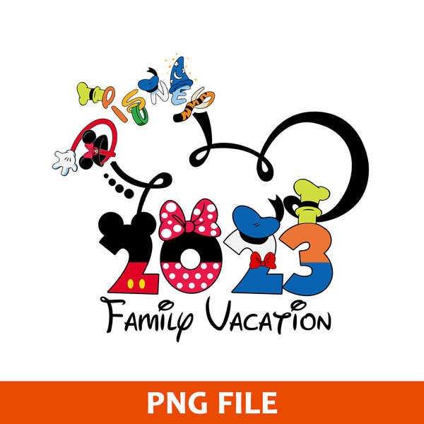 Disney Family Vacation 2024 iron on transfer
