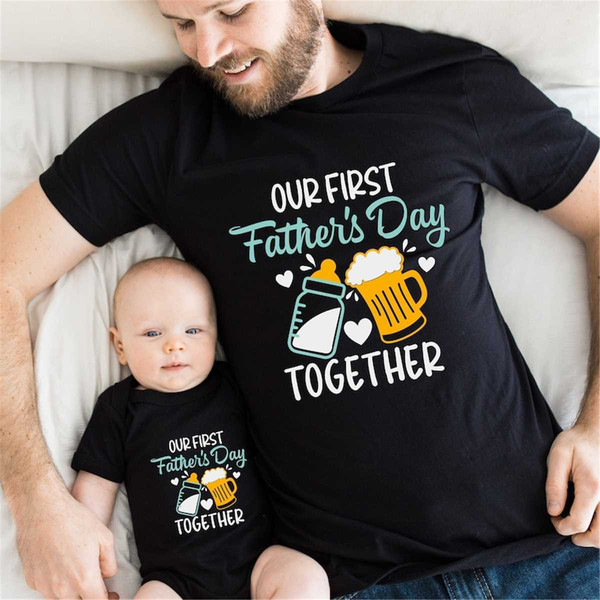 Dad and Son Matching Fishing Outfit Fathers Day Gi' Men's T-Shirt