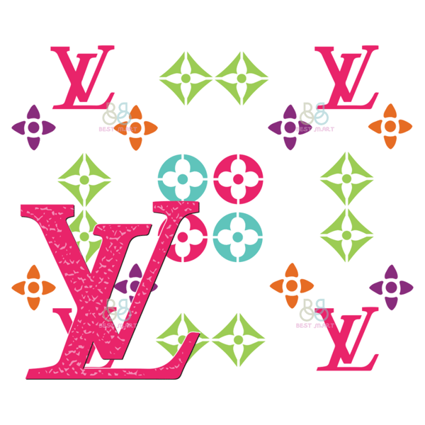 LV Color Pattern Svg, LV Pattern Svg, Logo Pattern Svg, Star - Inspire  Uplift