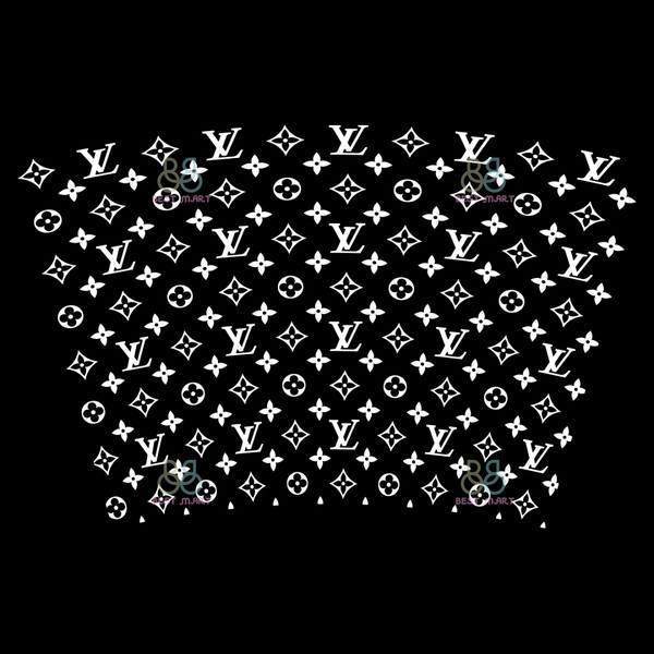 Louis Vuitton SVG lv for pattern, Black and white.