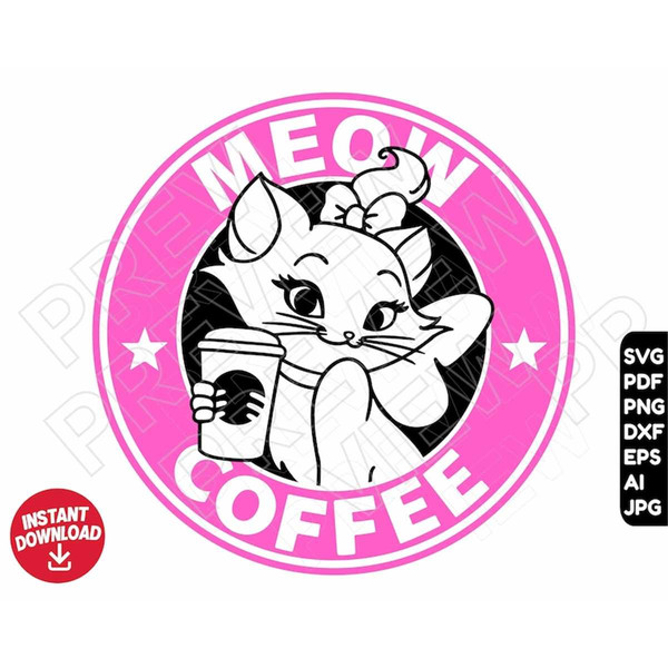 Marie Cat Logo PNG Vector (AI) Free Download