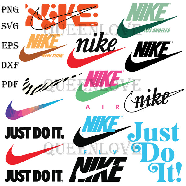 Nike Bundle Svg, Nike Logo Svg, Nike Vector, Just Do It Svg - 15 File