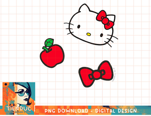 Retro Hello Kitty Patches Tee copy png