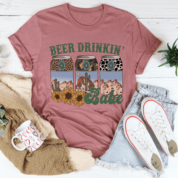 Beer Drinking Babe Tee