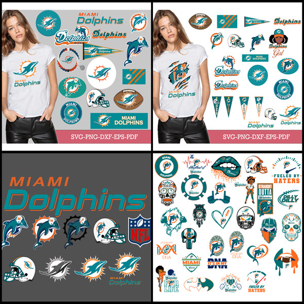 MiamiDolphins Bundle Svg, Dolphins Svg, Dolphins logo svg, N - Inspire ...