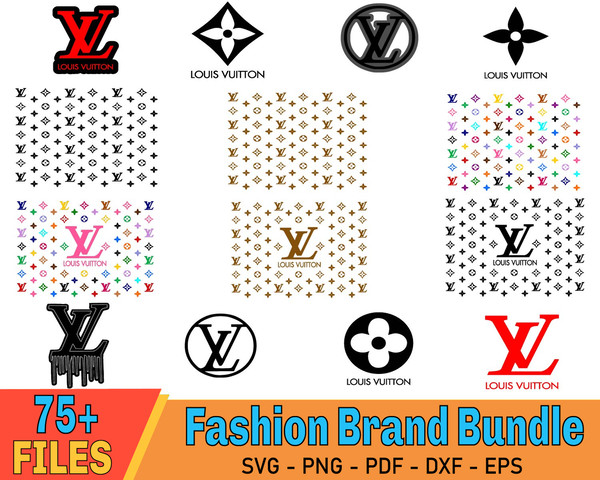 Bundle Louis Vuitton Svg, Bundle Brand Logo Svg, Brand Logo