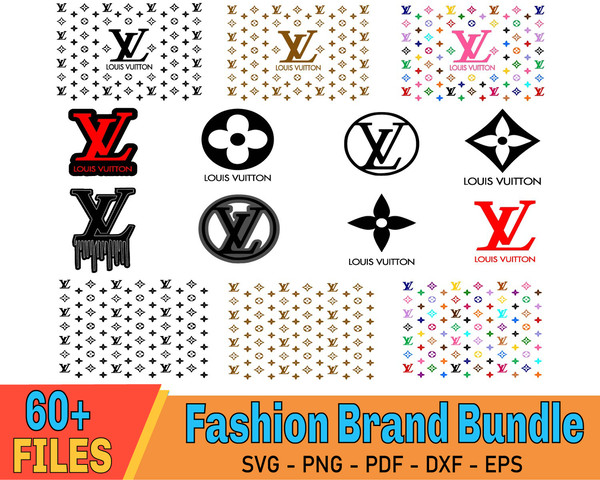 Louis Vuitton Svg, LV Bundle, Brand Logo Svg, Fashion brand