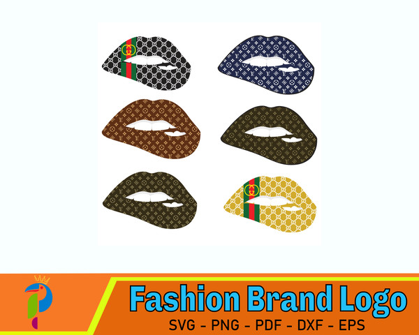 Louis Vuitton Dripping Lip Svg, UPP554