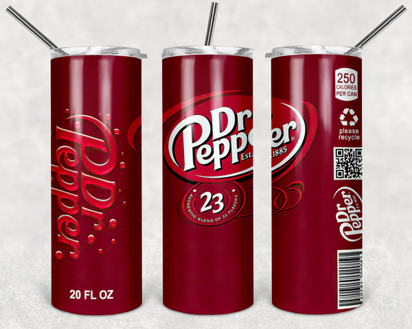 Dr Pepper Tumbler 23 Flavors 3 Sizes Available 