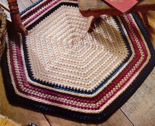 So-Easy Rug vintage crochet pattern