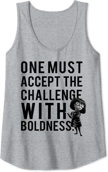 Disney Pixar Incredibles 2 Edna Mode Accept With Boldness Tank Top