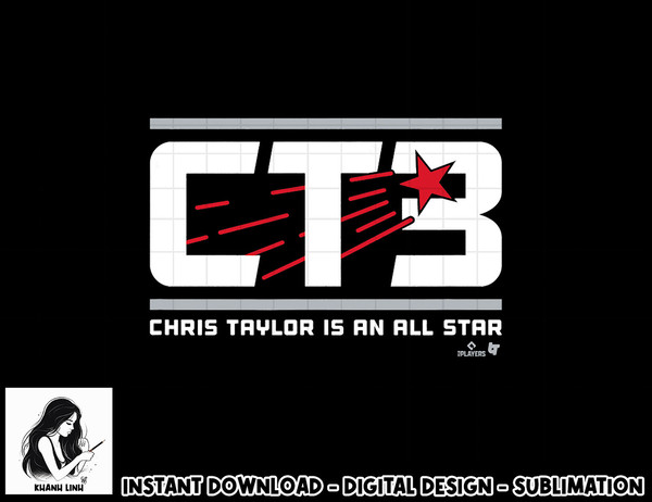 Chris Taylor - CT3 is an All-Star - Los Angeles Baseball  png, sublimation.jpg