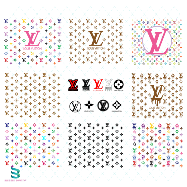 Louis Vuitton Wrap Bundle Svg, LV Wrap Svg, LV Logo