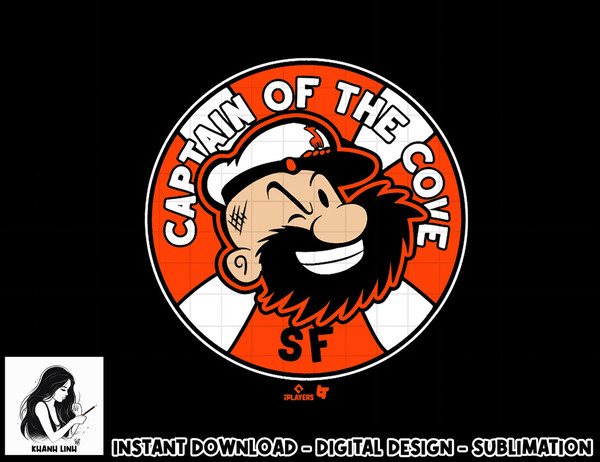 Officially Licensed Brandon Belt - Captain of the Cove  png, sublimation.jpg