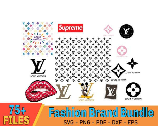Louis Vuitton Logo Bundle, Louis Vuitton Svg, LV Svg, LV Gir