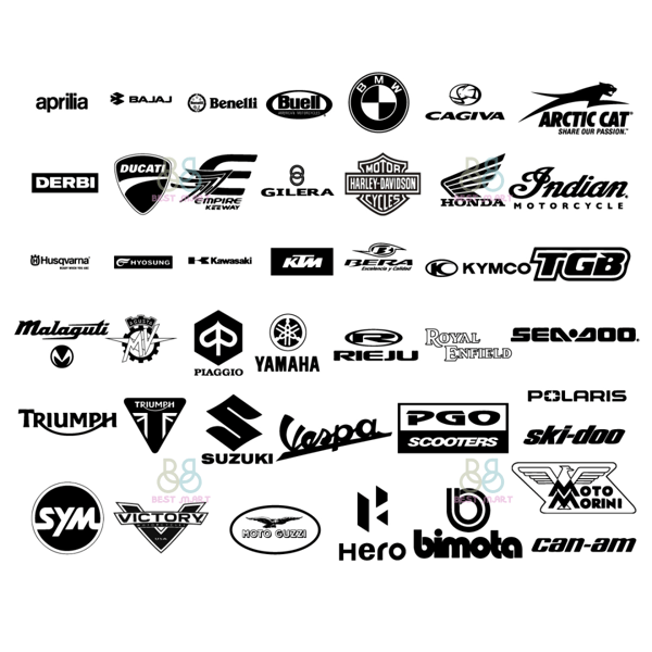 Moto Logo Bundle Svg, Motorcycle Svg, Motorcycles Brand Logo - Inspire ...