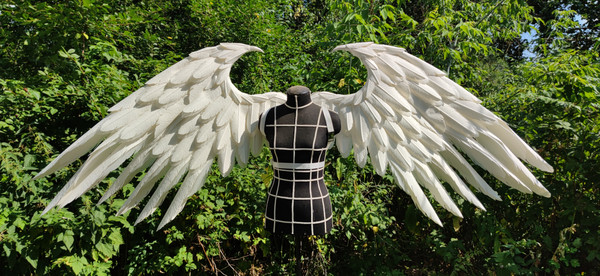 adult wings costume, fairy wings, angel wings costume, white cosplay wings, toshiro hitsugaya, white angel wings, Christmas angel wings, Aziraphale wings, Serap