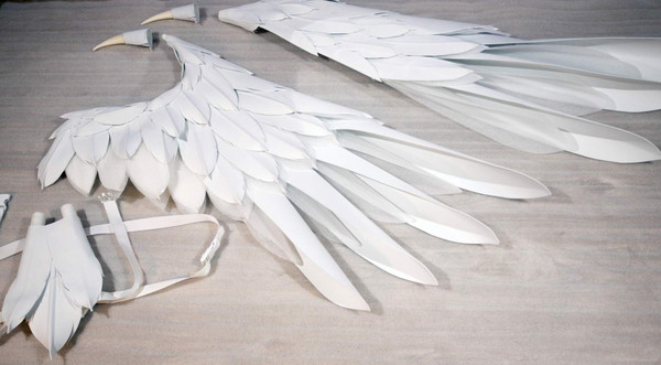 adult wings costume, fairy wings, angel wings costume, white cosplay wings, toshiro hitsugaya, white angel wings, Christmas angel wings, Aziraphale wings, Serap