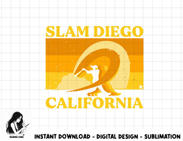 Slam Diego Surf Vibes - San Diego Baseball  png, sublimation.jpg