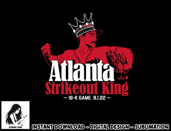 Spencer Strider - Atlanta Strikeout King - Atlanta Baseball  png, sublimation.jpg