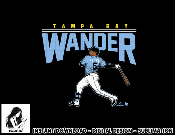 Wander Franco - Wander - Tampa Bay Baseball  png, sublimation.jpg