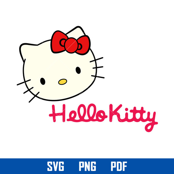 Hello Kitty Svg, Kawaii Kitty Svg, Kitty Cat Svg, Hello Kitt - Inspire ...