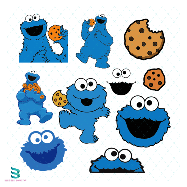 Cookie Monster Bundle Svg, Cookie Monster Svg, Disney Svg - Inspire Uplift