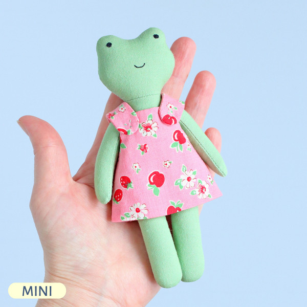PDF Mini Frog Doll Sewing Pattern - Inspire Uplift