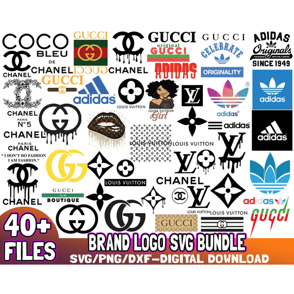 40 Files Clothing Brand Logo SVG - Inspire Uplift