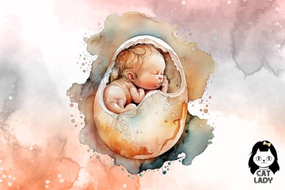 Watercolor Newborn Baby JPG , Sleeping Baby Watercolor Clip Art, Sleeping  Baby Clip Art, Watercolor Newborn Baby Art, Sleeping Baby Art 