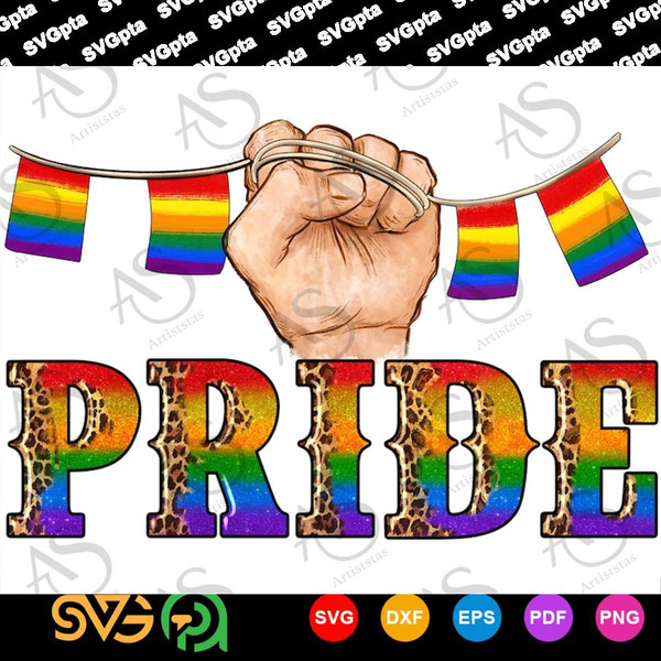 LGBT Leopard Pride With Hand Background Png Sublimation Desi - Inspire ...