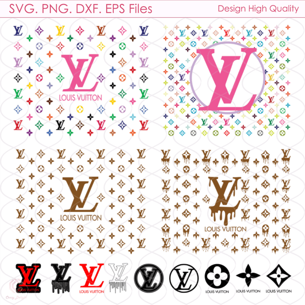 LV Pattern Logo Svg, LV Logo Bundle Svg, Logo Bundle Svg, Lo - Inspire  Uplift