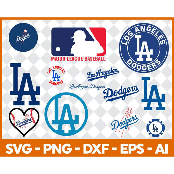 LA Dodgers Baseball Team SVG - Inspire Uplift