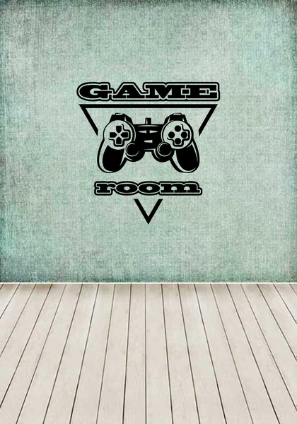 Game Room Sticker, Video Game, Computer Game, Game Play, Gamer Wall Sticker Vinyl Decal Mural Art Decor