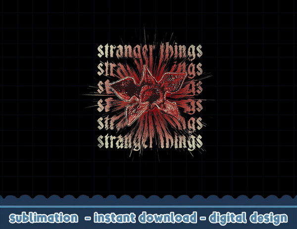 Stranger Things 4 Demogorgon Stack png,digital print.jpg