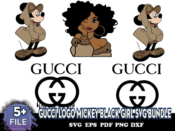 Mickey Minnie Mouse Gucci Svg, Gucci svg files