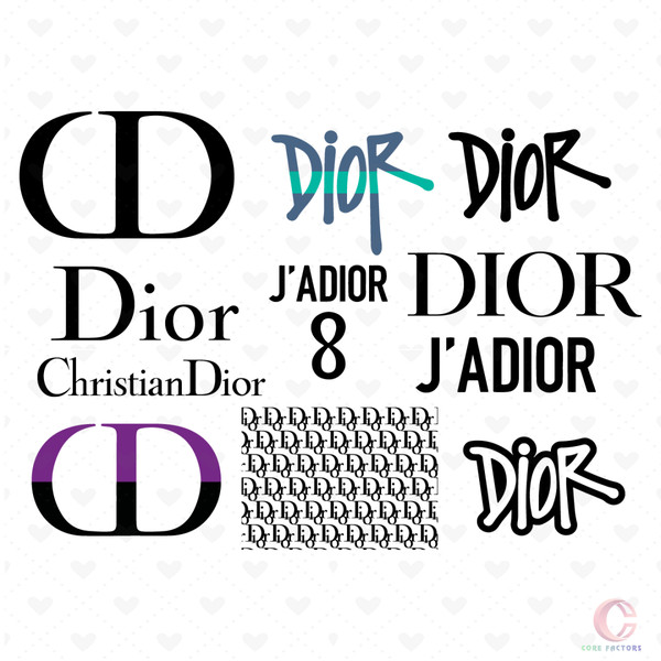 Christian Dior round logo machine embroidery files download