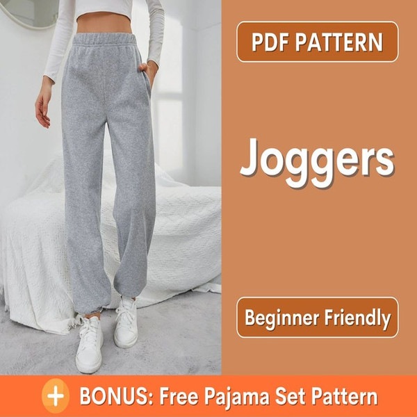 Jogger Sewing Pattern, Women's Sweatpants Sewing Pattern Pan - Inspire  Uplift