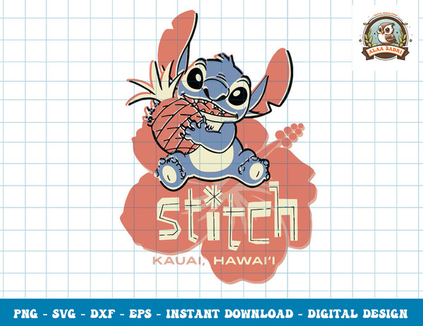 Disney Lilo & Stitch Kauai Hawaii Stitch Pineapple png, sublimation.jpg