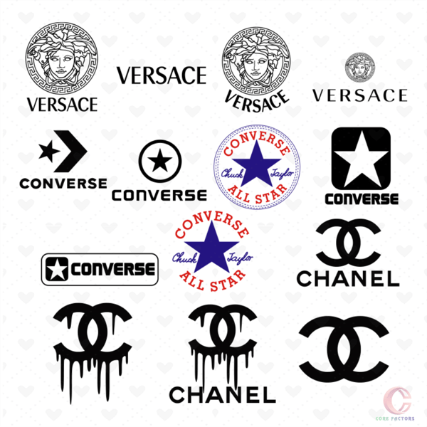 Brand Logo Bundle Svg, Brand Svg, Versace Svg, Versace Logo - Inspire ...