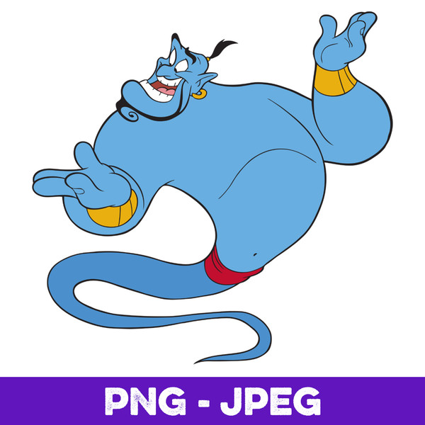 Disney Aladdin Genie Floating Happy Portrait V1 - Inspire Uplift
