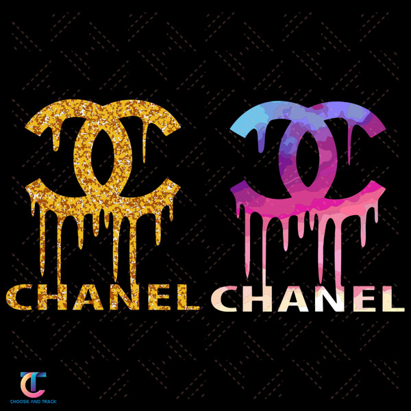 Chanel Drip Logo Bundle Svg, Trending Svg, Chanel Logo Bundl