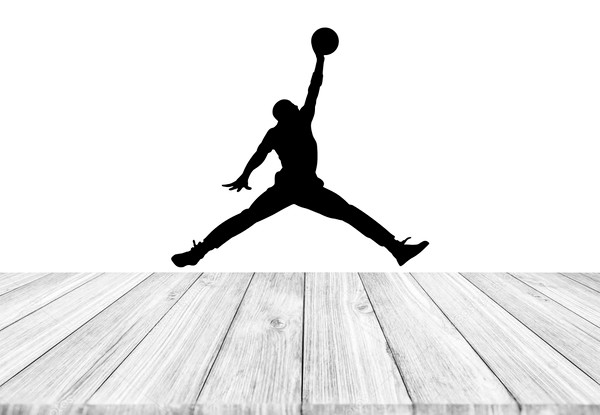 Michael Jordan Sticker, Air Jordan Logo Jumpman, Chicago Bulls, 23 Number, NBA, Sport, Basketball Stars