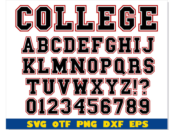 College font svg, College font otf, College font png, Colleg - Inspire ...