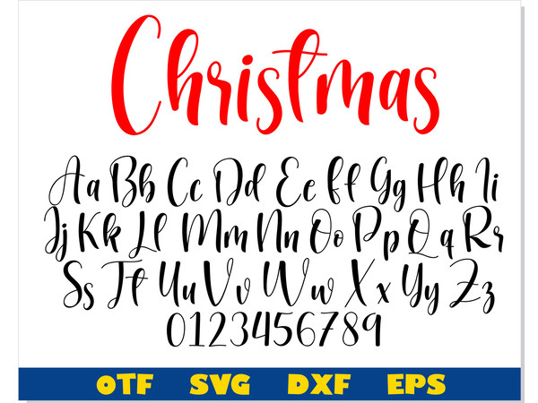 Christmas Font OTF, Christmas Font SVG Cricut, Christmas svg - Inspire ...