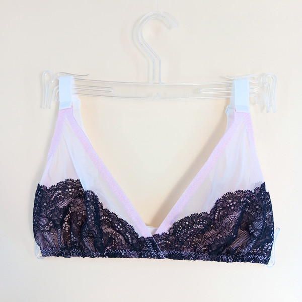 Pink Lace Wireless Bralette with Comfort - Inspire Uplift
