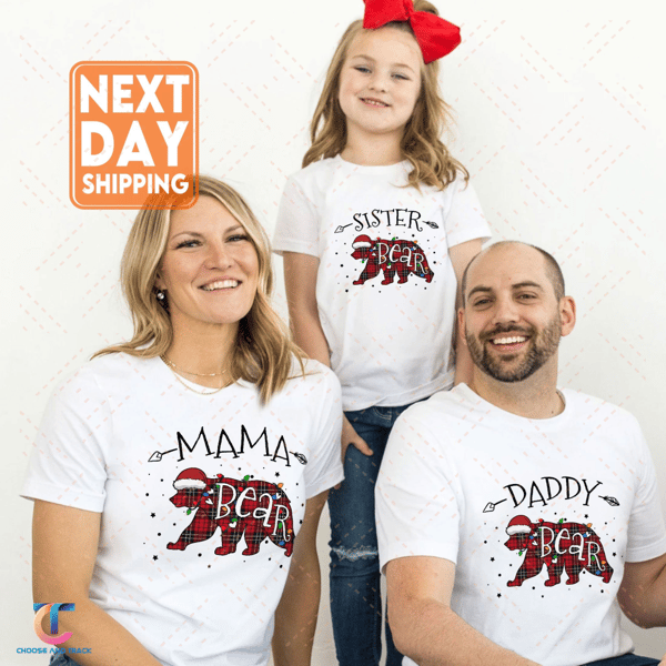 Christmas Family Bear Sweatshirts, Mama Bear Papa Bear Baby Bear Shirts, Matching Family Outfit, Gift For Christmas, Family Outfit Set - 3.jpg