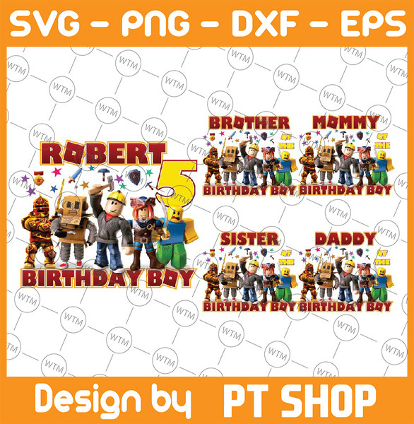 Roblox Cake Topper Personalised With Name & Age / Birthday 